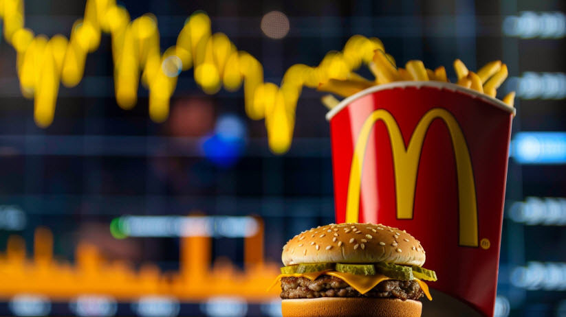 McDonalds burger stock chart