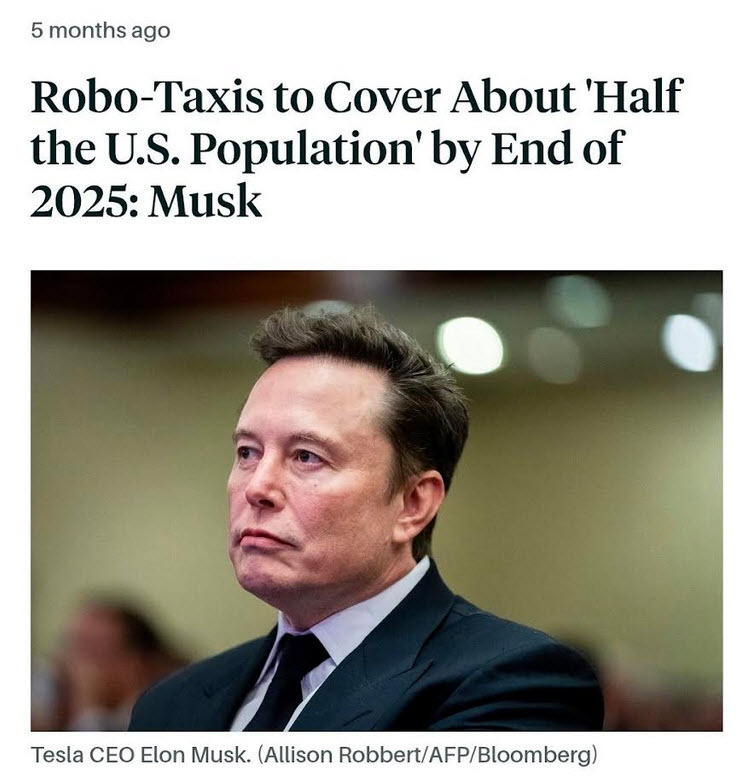 Musk robotaxi prediction