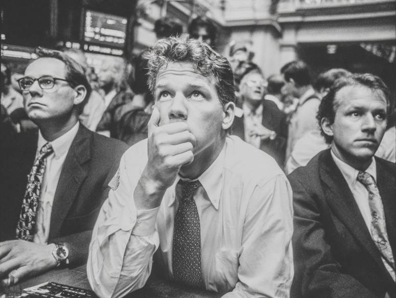 NYSE worried trader 1985