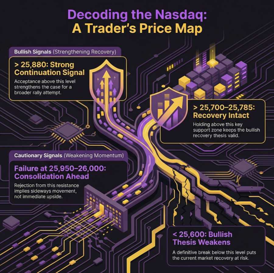 Nasdaq key prive levels before the European Open
