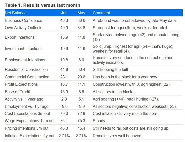 New Zealand business confidence june 2025 2