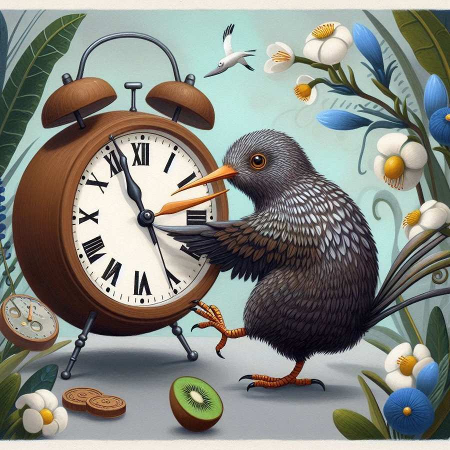 kiwi clock