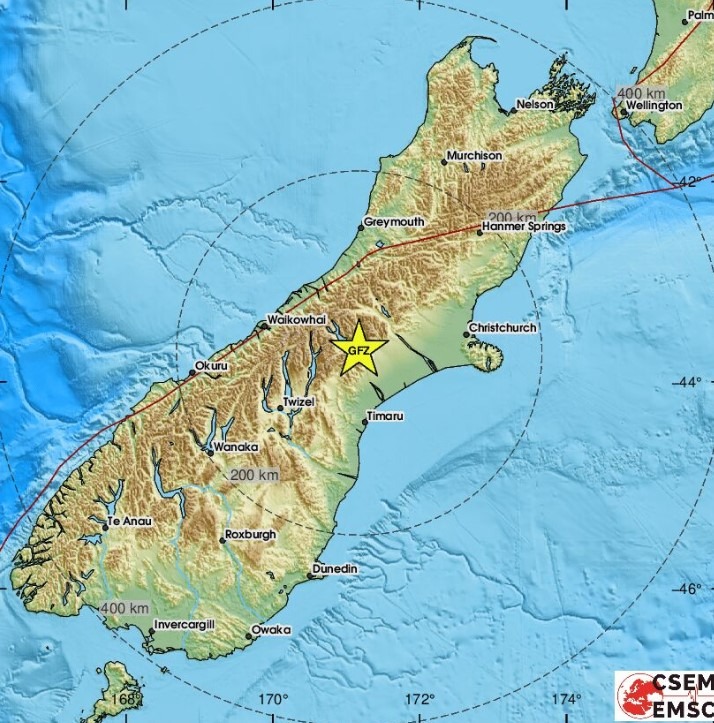 New Zealand earthquake 20 September 2023 magnitude 5.8