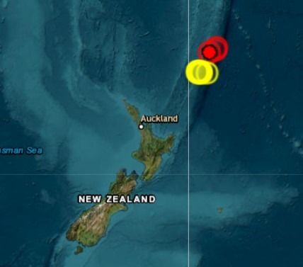 New Zealand kermadec isalands tsunami earthquake