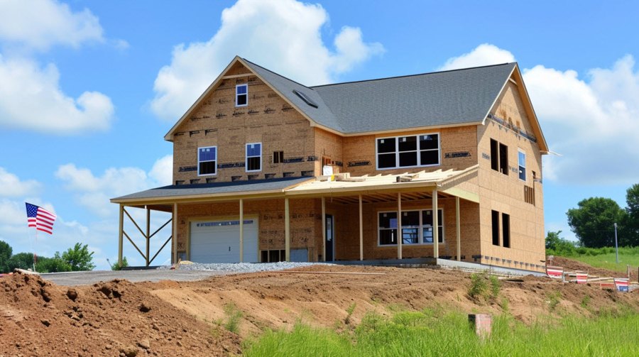 New home construction USA