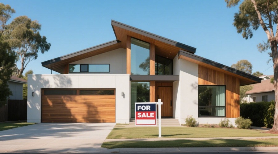 New home sale US stock image