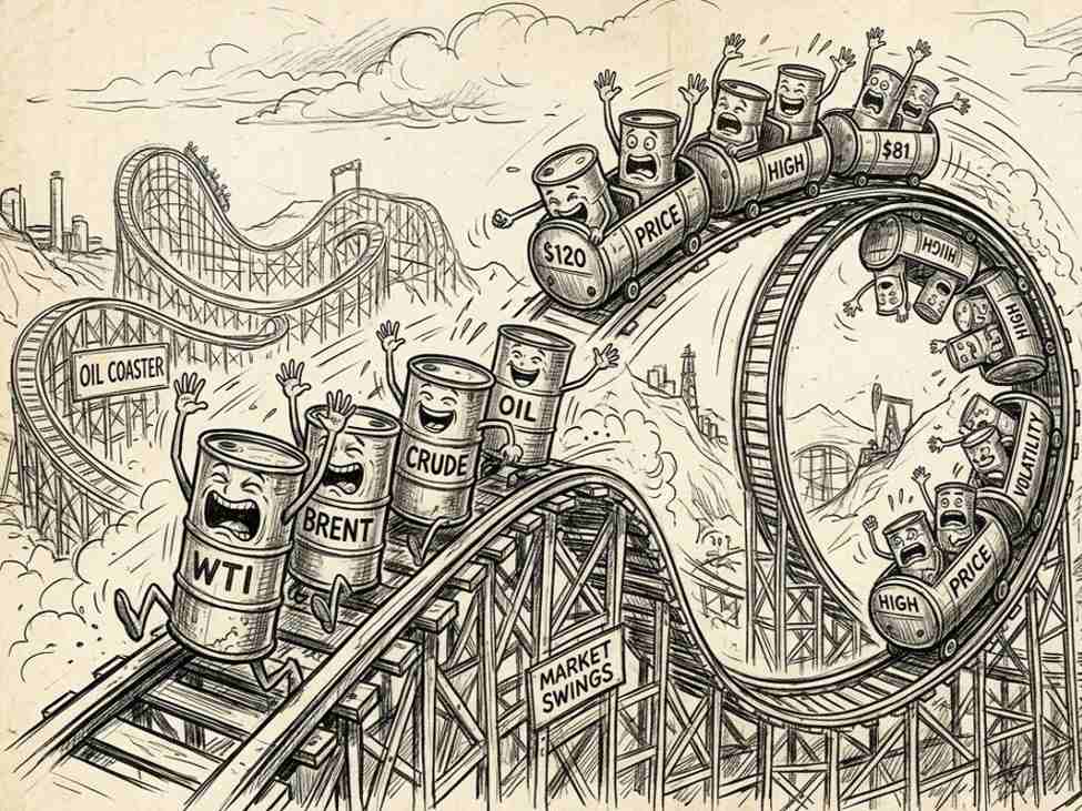 Oil Prices Plunge, Rebound; Geopolitics Drive Volatility