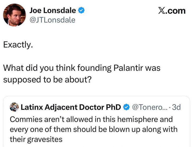 Palantir co-founder Joe Lonsdale