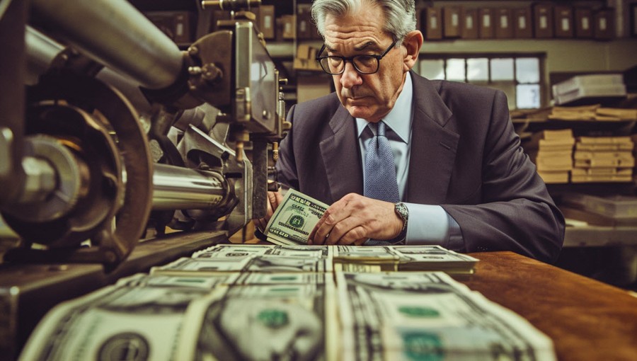 Powell money printer AI