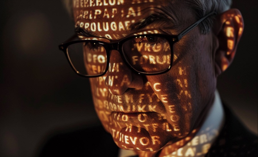 Powell reading AI image