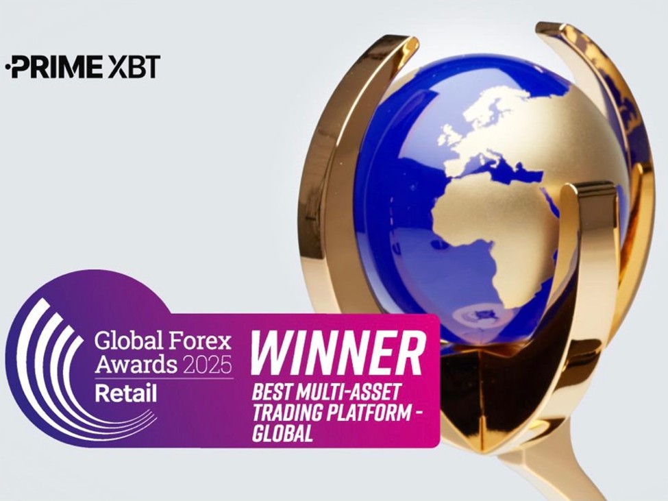 PrimeXBT Wins Global Forex Award for Best Multi-Asset Trading Platform