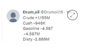 Private crude oil data