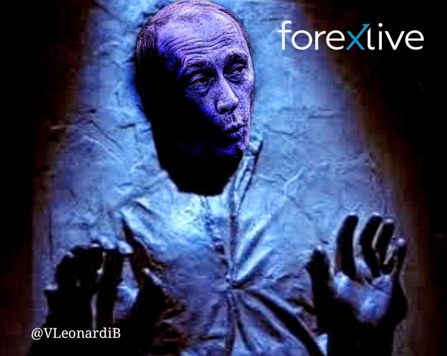 Putin frozen in carbonite meme