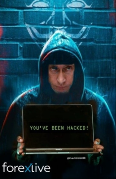 Putin hacked meme