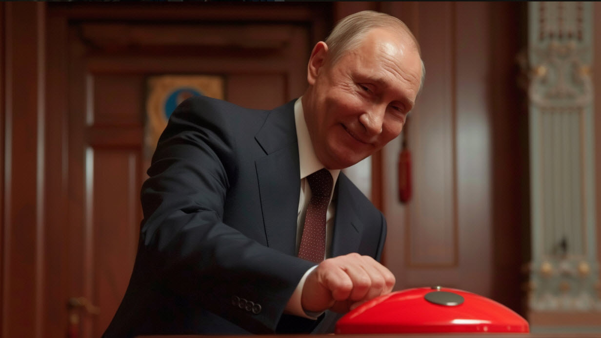 Putin hitting the red button