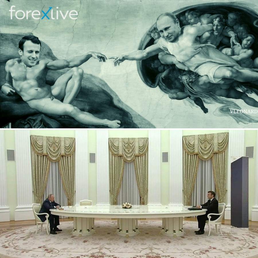 Putin macron touch