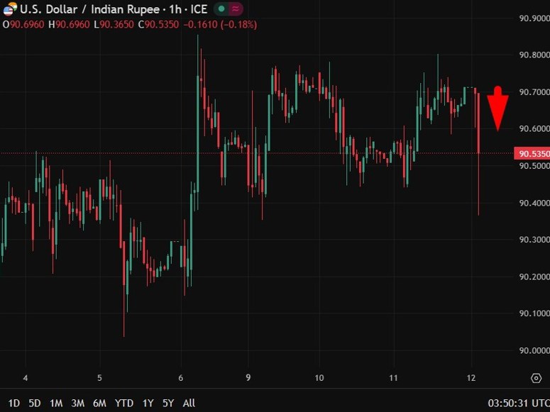 Reserve Bank of India rupee intervention 12 February 2026