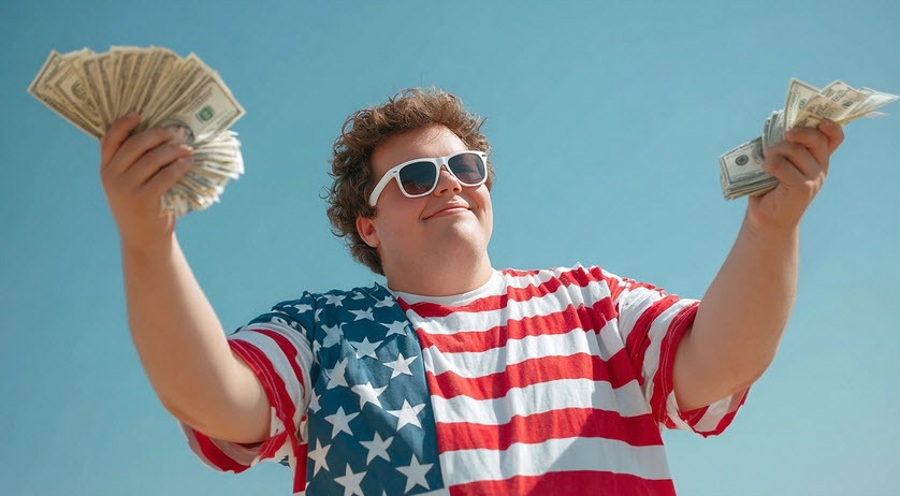 Rich American consumer spending