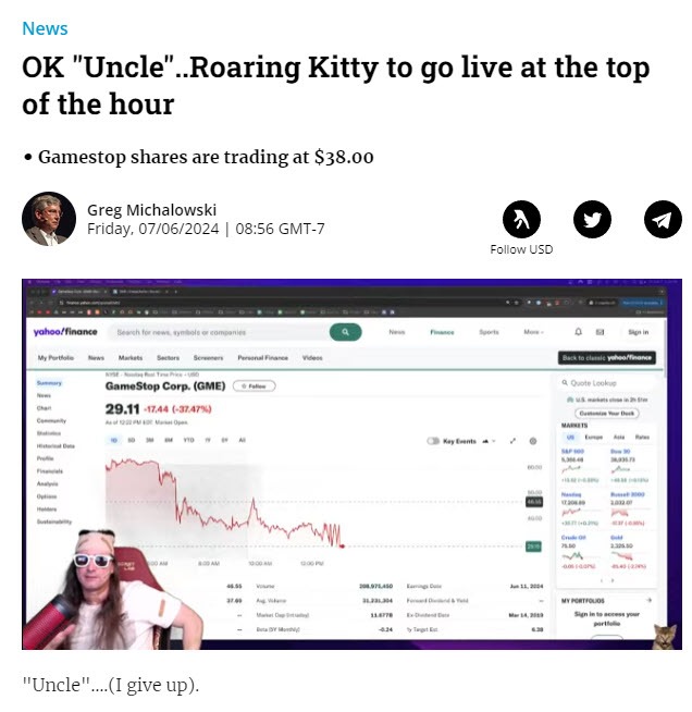 Roaring kitty