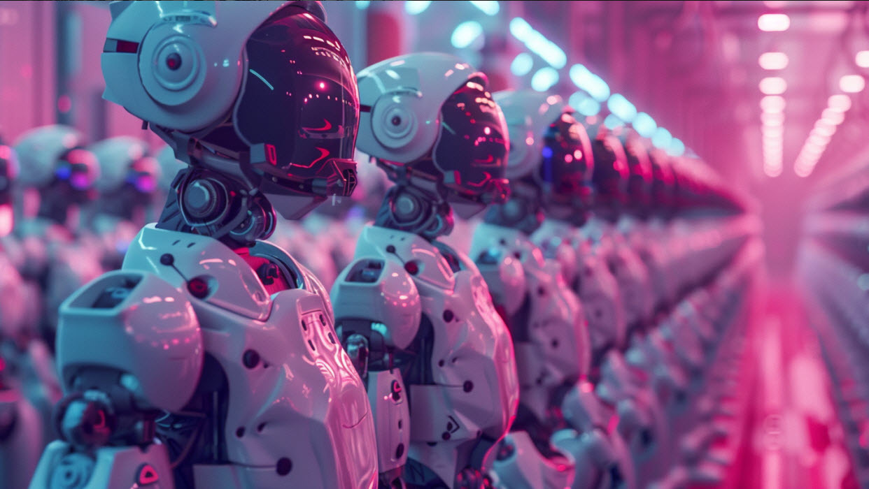 Robots vaporwave