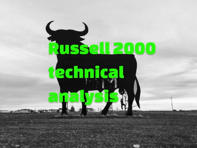 Bull sign in grayscale Russell 2000 technical analysis