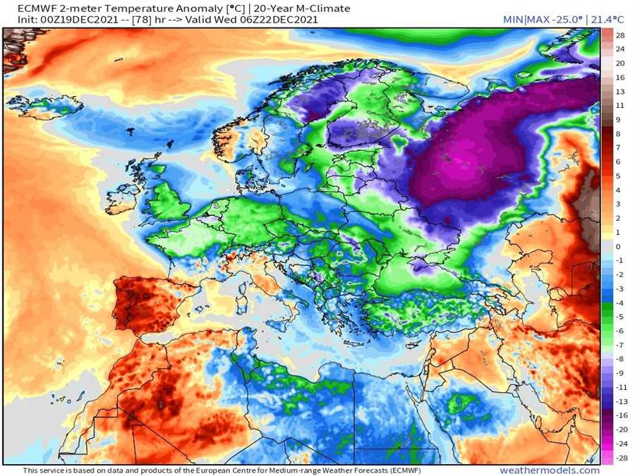 Russian cold snap
