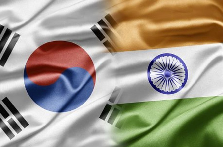 South Korea india flag