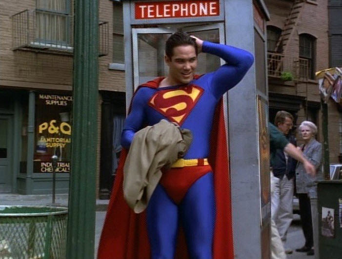 Superman telephone booth