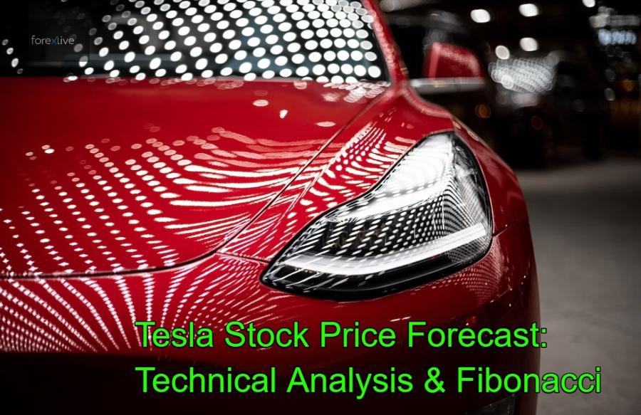 Tesla stock price forecast and trade idea using Fib entry method (see video)