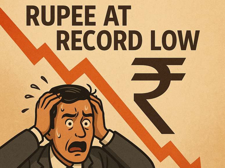 The Indian rupee has slipped to fresh record lows