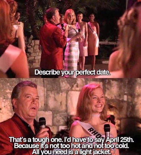 The perfect day April 25