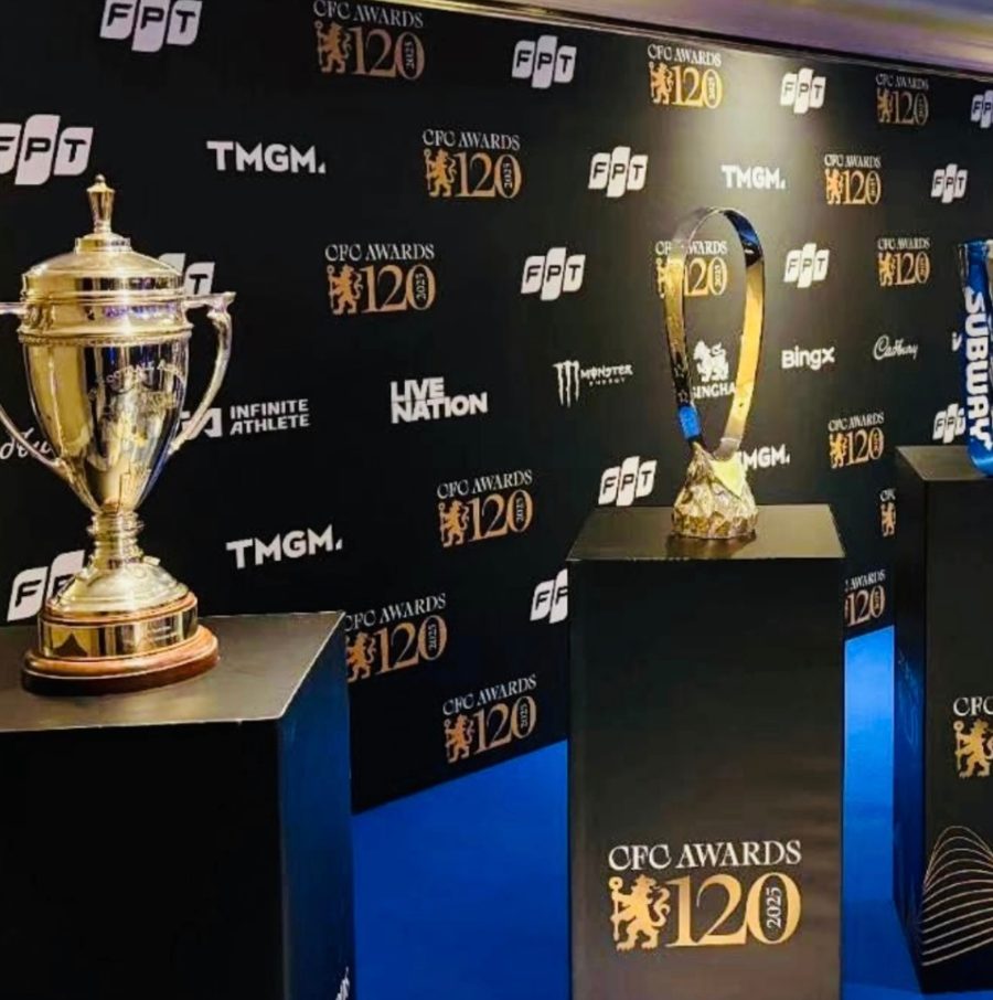 The trophies that Chelsea has won throughout the years.