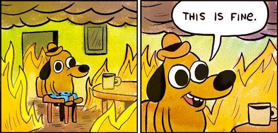 This is fine meme