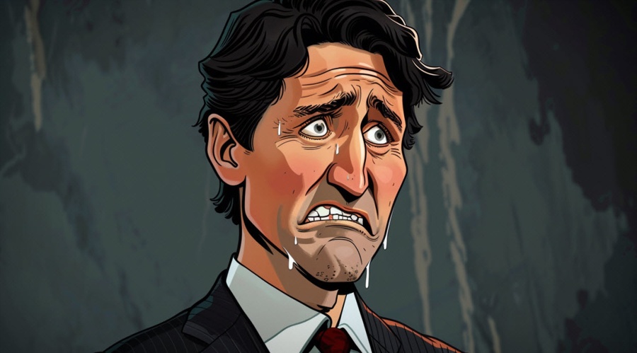 Trudeau sweating