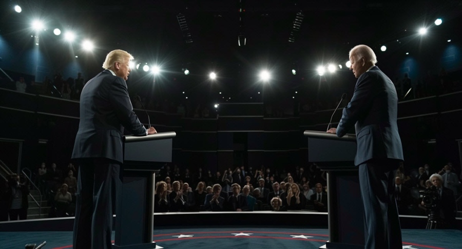 Trump Biden debate AI