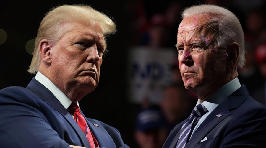 Trump Biden debate image