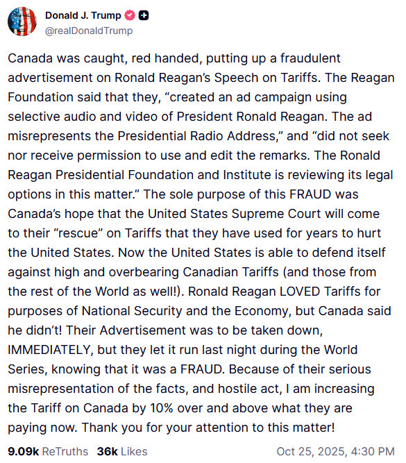 Trump Canada tariffs