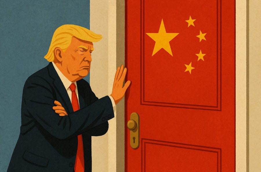 Trump China Door