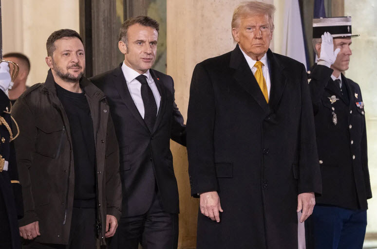 Trump Zelensky Macron