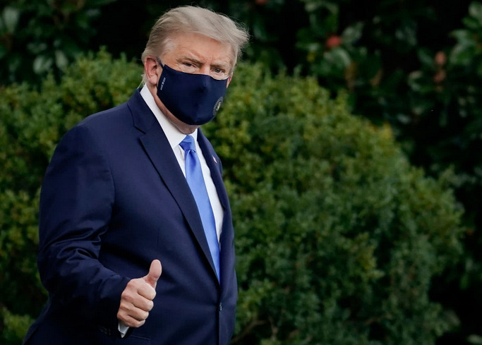 Trump during covid