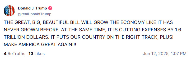 Trump post