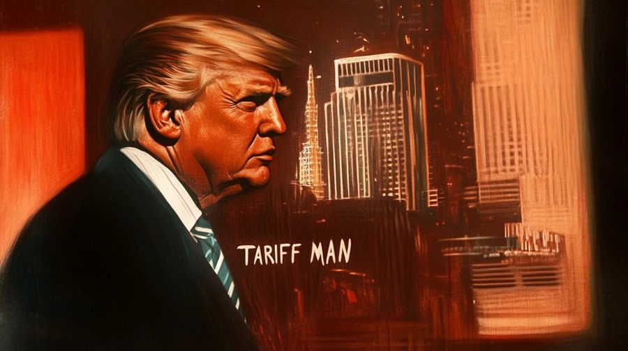 Trump tariff man