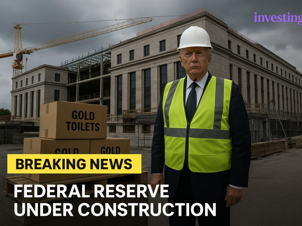 Trump is in da house! (He is touring the Fed renovation project, walking with Powell) | investingLive
