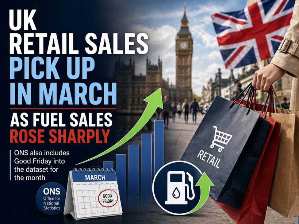 UK March retail sales +0.7% vs +0.1% m/m expected | investingLive