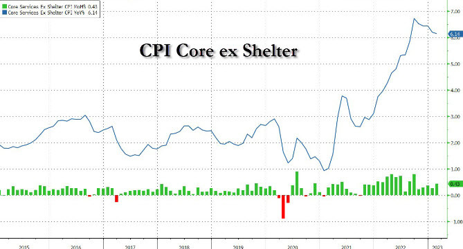 US CPI core ex shelter
