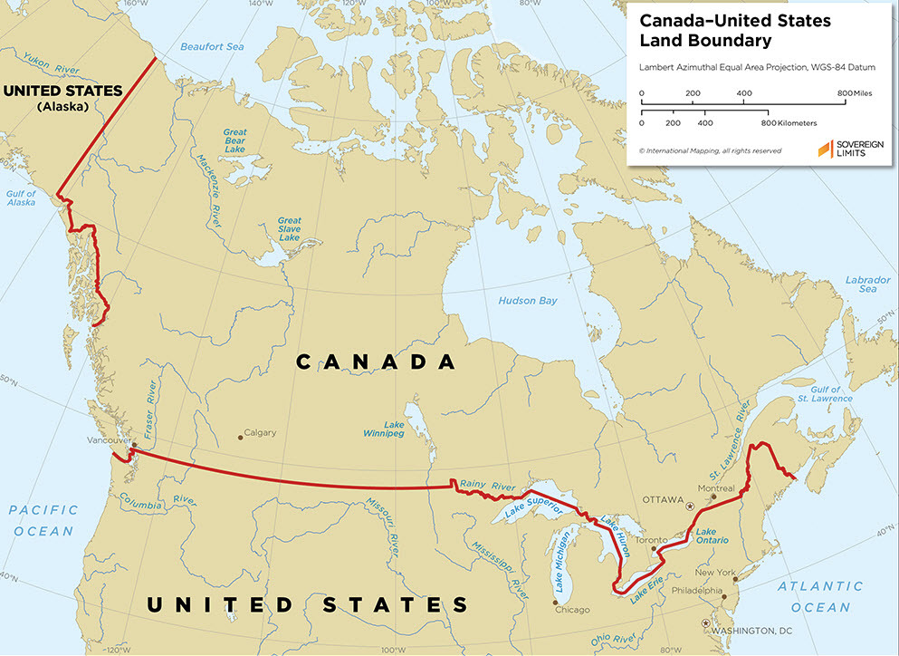 USA Canada border