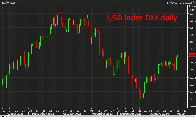USD index DXY daily 05 February 2024 2