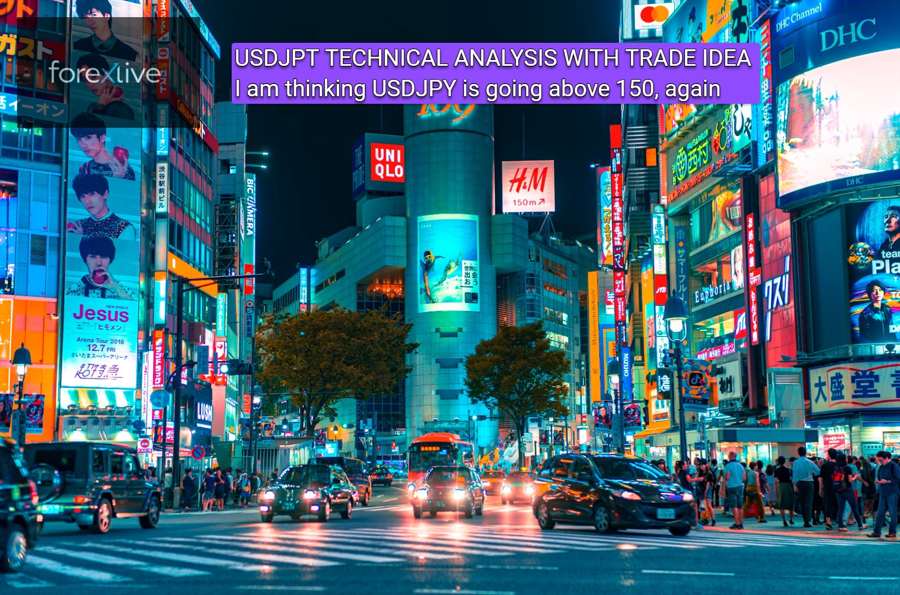 USDJPY TECHNICAL ANALYSIS, BETTING IT'S GOING ABOVE 150