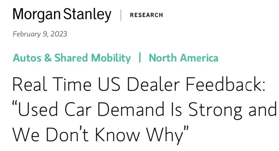 Used car demand