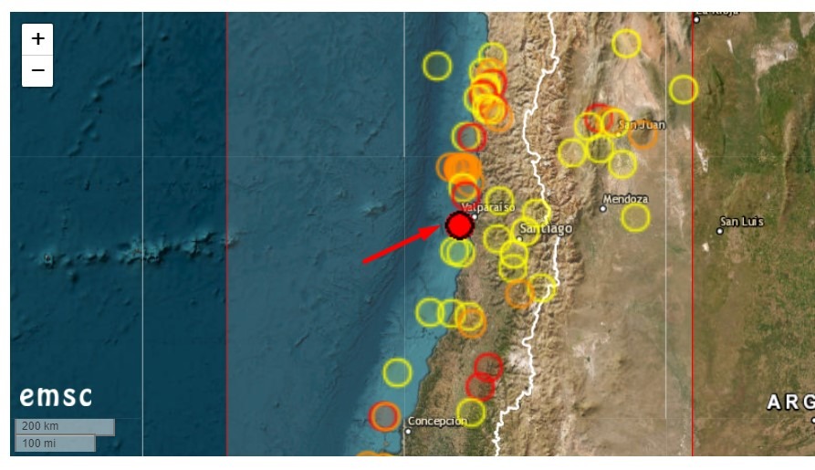 Valparaiso earthquake 15 November 2022